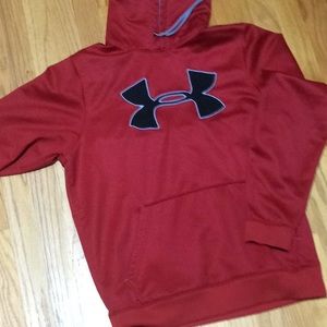 Red Under Armour hoodie